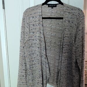 Jones New York Textured Cardigan - Cream and Black